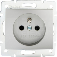 DOMO 01-1251-143 srebrny Gniazdo 1x francuskie