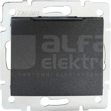DOMO 01-1230-141 grafit Gniazdo z uziem.IP44 Schuko
