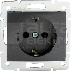 DOMO 01-1240-141 grafit Gniazdo 1x Schuko ochr.styk.