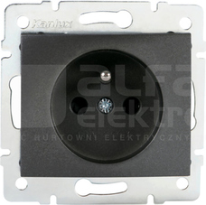 DOMO 01-1251-141 grafit Gniazdo 1x francuskie