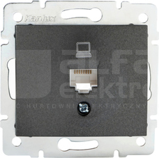 DOMO 01-1390-041 grafit Gniazdo komp.1x RJ45 kat5e Jack