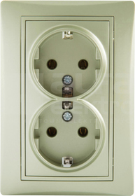 DOMO 01-1270-150 szampański Gniazdo 2x Schuko komplet.