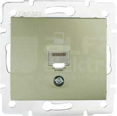 DOMO 01-1390-050 szampański Gniazdo komp.1x RJ45 kat5e Jack