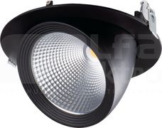 HIMA LED 33W/940 3670lm IP20 czarny Downlight LED