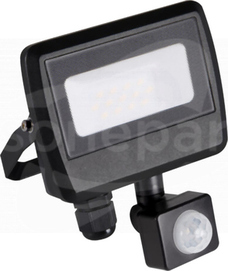 ANTEM LED 10W/840 800lm IP44 czarny Naświetlacz LED z czujnikiem ruchu