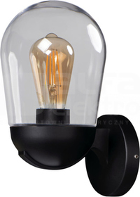 LIEGO EL 28 UP B max15W E27 IP44 czarny Oprawa ogrodowa