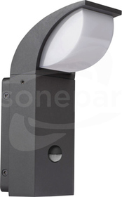 ABETE LED EL 20 SE-GR 7W/840 IP44 Kinkiet ogrodowy LED z czujnikiem ruchu