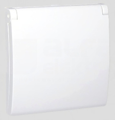 CLASSIC IP44 2P+Z biały/biały Pokrywa gniazda