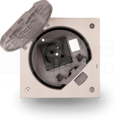 CONNECT RJ45 st.nierdzewna Wkład z pokrywą+gniazdo+puste miejsce na wkład