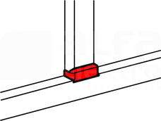 DLP ALU 65x105 Rozgałęźnik płaski