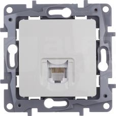 NILOE ECO 1xRJ45 kat.5 UTP kremowy Gniazdo komputerowe