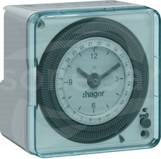 EH712 1Z/16A 230V 1MOD Zegar analogowy dobowy