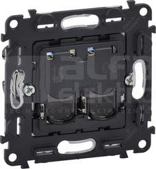 VALENA LIFE 2xRJ45 kat.6A UTP Gniazdo komputerowe