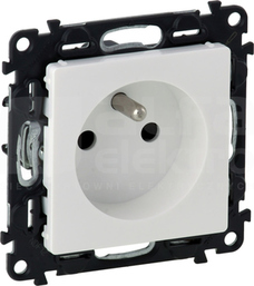 VALENA LIFE 2P+Z biały Gniazdo zacisk automat.