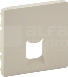 VALENA ALLURE 1xRJ45 kremowy Plakietka gniazda