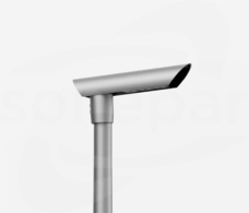 ISKRA LED ALFA 24 4000K optyka DW inox-czarny Oprawa parkowa anod.