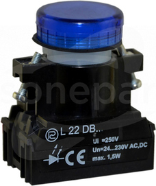L22Dn 24-230VAC/DC nieb Lampka diodowa