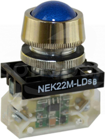 NEK22MLDSn 24-230VAC/DC niebieski Lampka diodowa