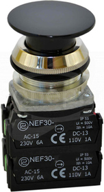 NEF30-Ds 2X2Y czarny Przycisk dłoniowy