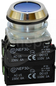 NEF30-Kn 2X2Y niebieski Przycisk sterowniczy kryty
