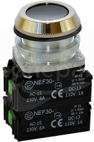 NEF30-Ks 3XY czarny Przycisk sterowniczy kryty