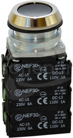 NEF30-Ks 6X czarny Przycisk sterowniczy kryty