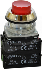 NEF30-Wc 3XY czerwony Przycisk sterown.powrotny