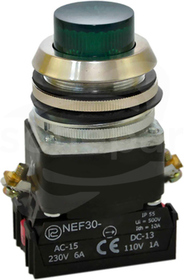 NEF WLz 22 zielony Przycisk sterowniczy