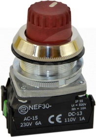 NEF30-WRc XY czerwony Przycisk
