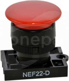 NEF22-Dc czerwony Napęd przycisku dłoniowego