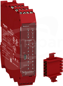 XPSMCMC10804B 8 WE 4 OSSD śrubowy + podstawa Kontroler