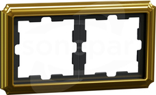 Merten MTN4020-4741 mocca Metal ik Ramka 2-krotna