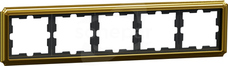 Merten MTN4050-4741 mocca Metal ik Ramka 5-krotna