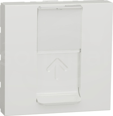 Nowa Unica NU946118 1xRJ45 keystone 2 moduły biała Płytka centralna
