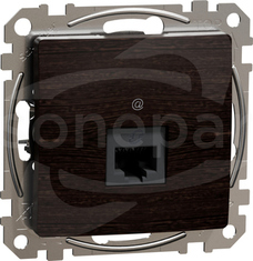 SEDNA ELEMENTS RJ45 kat.6 UTP wenge Gniazdo komputerowe