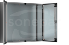 ADR1001030 1000x1000x300 stal SS304 IP55 Szafa naścienna z płytą montażową 2-drzwiowa