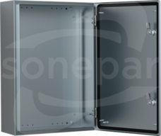 ASR0404021 400x400x210 stal SS304 IP66 Szafa naścienna z płytą montażową 1-drzwiowa