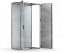 Podłogowe 2000x1200x600 2-drzwi z MP SS-316 IP55 Szafa modułowa