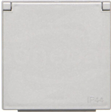 SIMON55 aluminium MAT Pokrywa do gniazda IP44
