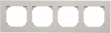 SIMON55 aluminium mat Ramka poczwórna