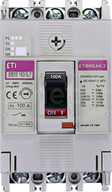 EB2S 160/3LF 100A 3P 16kA Wyłącznik mocy bez regulacji