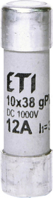 CH10x38 gPV 12A Wkładka topikowa cylindryczna (PV)
