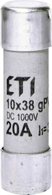 CH10x38 gPV 20A Wkładka topikowa cylindryczna (PV)