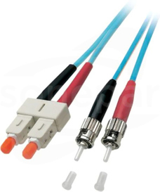 MM ST-SC OM3 dx 1m Patchcord światłowodowy
