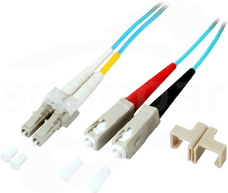 MM LC-SC OM3 dx 1m Patchcord światłowodowy
