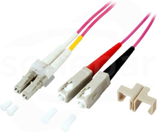MM LC-SC OM4 DUPLEX 2m Patchcord światłowodowy