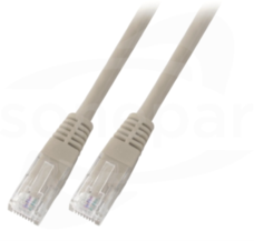U/UTP kat.5e PVC CCA szary 10m Patchcord securityNET miedziany
