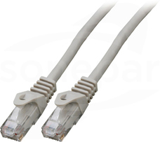 securityNET U/UTP kat.6A LSZH szary 1m Patchcord miedziany