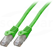 U/UTP kat. 6 LSZH CCA zielony 1m Patchcord securityNET miedziany
