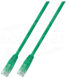 Patchcord securityNET kat.6 UTP PVC zielony 0,5m Patchcord miedziany